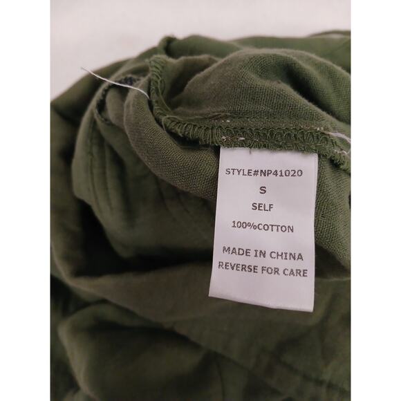 Lumiere Boiler Long Jumpsuit Size S Olive Cargo Gorp Safari Charlie's Angels - Picture 12 of 16